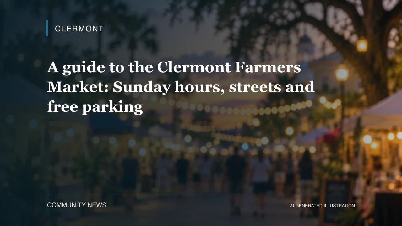 A guide to the Clermont Farmers Market: Sunday hours, streets and free parking